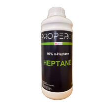 PROPERGO Heptane 99% n-Heptane High-Quality Solvent, 1 Litre Bottle, Clear Liqui