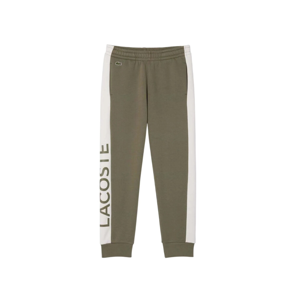 Lacoste (16 Uk, Green) Womens/Ladies Fleece Colour Block Sweatpants