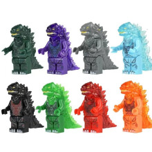 8 Lego Minifigures Figure Toy Godzilla Dinosaur Monster Horror Toy collectibles