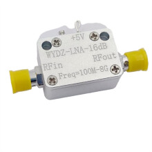 1PC LNA for RF Broadband Amplifier 100M-8G with Good Flatness P1dB=15dBm G=16dB