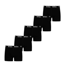 (XXL, Black) Lee Cooper Mens Cooper Essential Boxer Shorts (Pack of 5)
