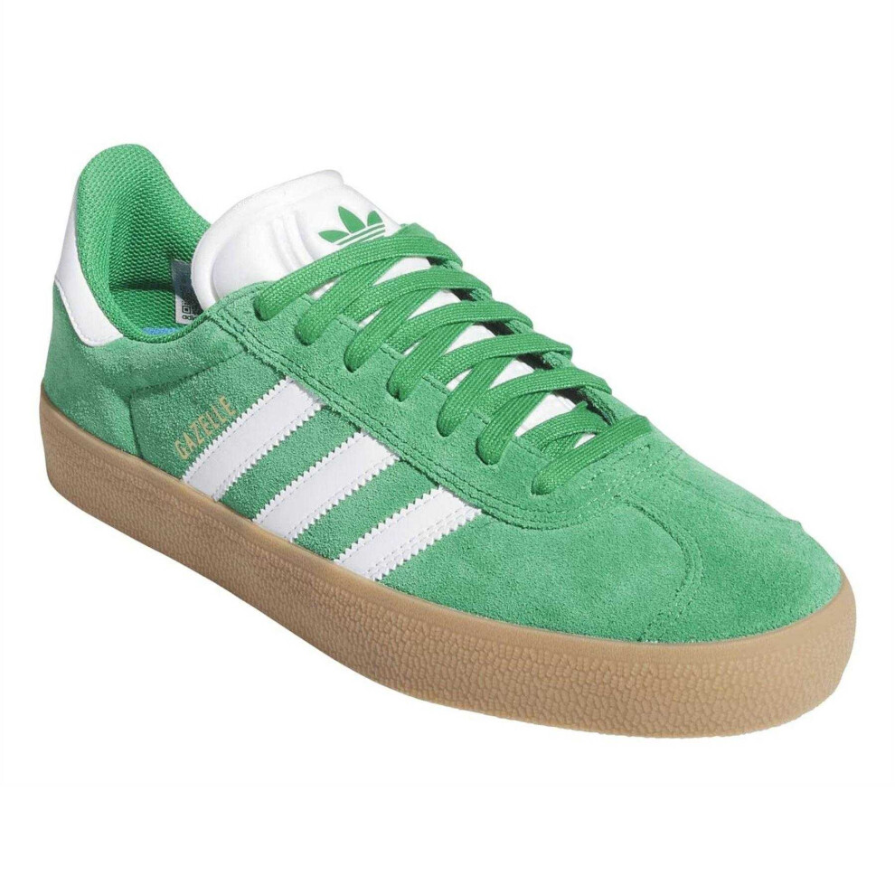 Adidas (9 Uk, Green) Mens Gazelle Suede Skateboarding Trainers