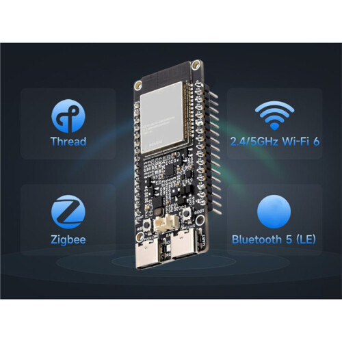 For ESP32-C5 WIFI6 Development Board 32MB Flash 2.4GHz/5GHz 240MHz RISC-V MCU Module BLE 5/Thread/Zigbee 2