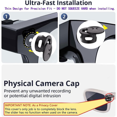 [2-Pack] Cover for Meta Glasses,Front Blocker for   (& Gen2), Skyler 2