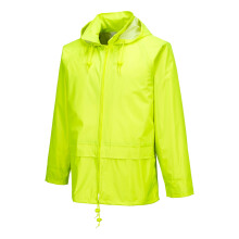 Portwest S440 Classic Waterproof Hooded Rain Jacket Taped Seams Pack Away