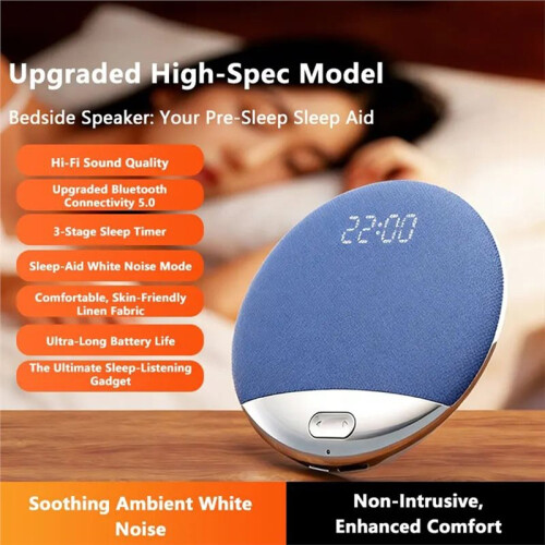 White Noise Bedside Speaker Display Screen Under Pillow Audio Sleep Speaker Ultra-Thin Sleep  Speaker 1