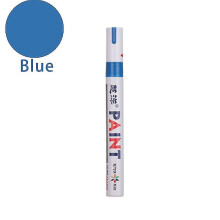 (blue) Marqueurs de peinture, 12 couleurs, écologiques, imperméables et à séchage rapide, pour graffitis sur pneus, voitures, bois et plastique.