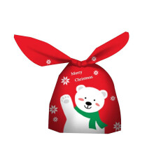 (Happy bear) Weihnachtstüten-Set, 50 Stück, aus EVA-Material für festliche Leckereien und Geschenke