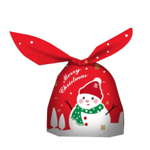 (Red snowman) Weihnachtstüten-Set, 50 Stück, aus EVA-Material für festliche Leckereien und Geschenke