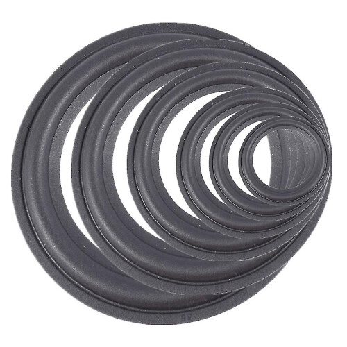 (5 inches) Kit de Reparo de Surround para Alto-falante, Compatível com 4 a 12 Polegadas, Borracha, 2 Peças 2
