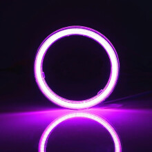 (pink, 100MM) Angel Eye Halo Rings 2 Pieces, 60-120mm, Compatible with 12V Fog Lights for Car Lighting Upgrade