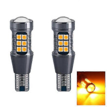 (yellow, T15) Lâmpada LED Compatível com T15 W16W 921 1400LM 6W para Luz de Marcha Atrás de Carros e Motos