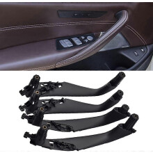 (Black, 4 PCS) Vnútorná kľučka dverí kompatibilná s BMW radu 5 G30 G31 G38 F90 2017-2021, čierna, náhrada za prednú pravú stranu