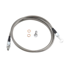 (Silver) Koppelingsleiding compatibel met Honda Civic en Acura Integra 1992-2001, gevlochten roestvrij staal met PVC-mantel.