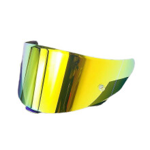 (Deep Gold) Vizier voor motorhelm, compatibel met KYT, krasbestendig, UV-beschermend