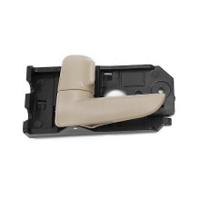 (beige, left) Puxador Porta Interior Compatível com Kia Cerato 2005-2012, Preto Cromado Bege, Dianteiro Traseiro