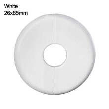 (white, 26x85mm) Couvercle Décoratif de Robinet ABS Résistant à la Chaleur et à la Corrosion pour Dissimuler les Trous de Conduites