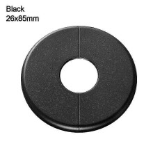 (black, 26x85mm) Couvercle Décoratif de Robinet ABS Résistant à la Chaleur et à la Corrosion pour Dissimuler les Trous de Conduites