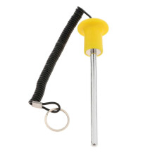 (8x125mm) Tegengewichtplaatpen compatibel met diverse fitnessmerken, kunststof en verchroomd A3-staal, versterkte ophanglus voor installatie