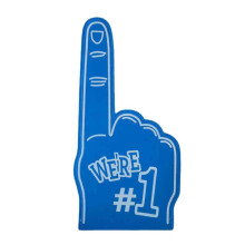 (Blue) Foam Finger Prop Large Hand Held for Sports Events Cheering in Multiple Colours