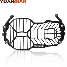 (R1250GS) Motorcycle Headlight Grille compatible with BMW R1200GS LC/ADV, Stainless Steel Black Protective Cover
