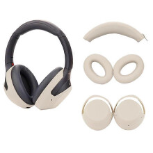 (DarkBlue) Ochranný kryt pre slúchadlá Sony WH-1000XM3 XM4, silikónové puzdro s plným krytím pre hlavový most a náušníky.