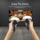 (Grey) VR Controller Silicone Protective Case compatible with Meta Quest 2, Anti-drop with Adjustable Wrist Strap 4