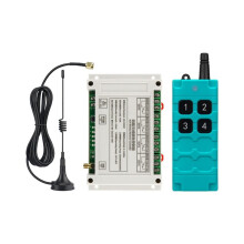 DC12V-48V 4-Kanal-Funkfernbedienung 30A LED-Lichtschalterrelais Garagentorschalter + RF433MHz-Fernbedienung