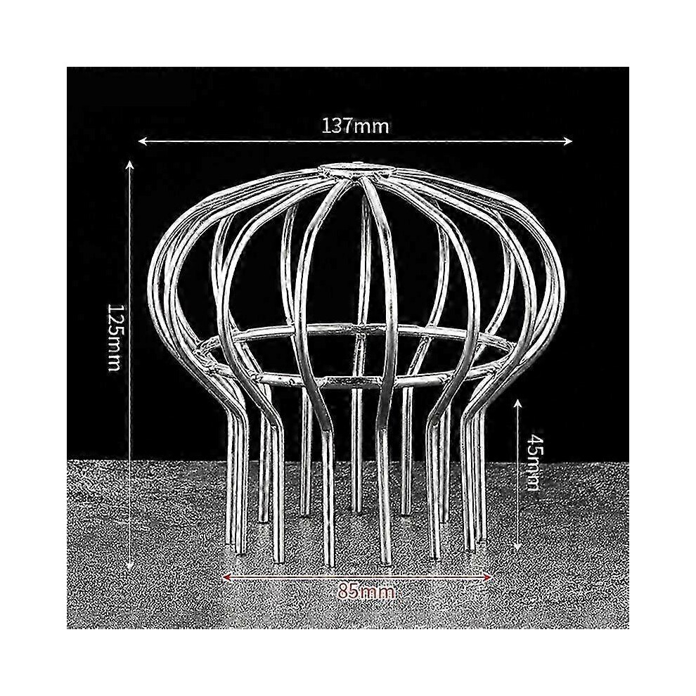 (11Cm) Gutter Guard Stainless Steel Leaf Filter, Anti-Clogging Drain Strainer, No Tools Installation 6955168112277