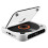 (White) CD Player with Multi-Format Support for Home & Car Use, LCD Display, Tray Loading, 3.5mm Output 1