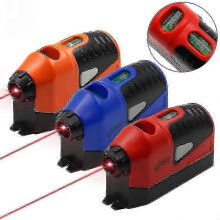 (Orange) Laser-Linienmarkierer, blau, Mini, ohne Batterie, 136 x 68 x 46 mm, 50 Stück für Baustellenmarkierung