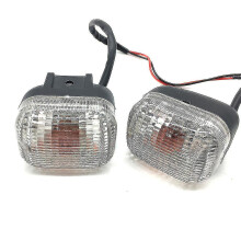 (Front1) Intermitente para moto compatible con BMW R1250GS, R1200GS, lente ámbar, homologado (E-Marked).