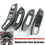 (Handle Panel Trim4pc) Protetor de Volante Compatível com Ford Focus MK3 2012-2014, ABS Plástico Anticarbonização 1