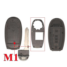 (M1) 2BT Smart Key -kotelo, joka on yhteensopiva Suzuki SX4 S-Crossin, Aerio-mallien ja hätävara-avaimen kanssa.