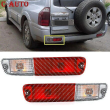 (Left and Right) Lampa tylnego zderzaka kompatybilna z Mitsubishi Pajero 2003-2007, zestaw świateł cofania i przeciwmgielnych, zawiera żarówki
