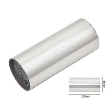 (48mm 100mm) Silenciador catalítico de escape para motocicleta compatible con tubos de 35 mm, 42 mm, 48 mm y 53 mm, acero inoxidable ISO9001.