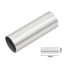 (35mm 100mm) Silenciador catalítico de escape para motocicleta compatible con tubos de 35 mm, 42 mm, 48 mm y 53 mm, acero inoxidable ISO9001.