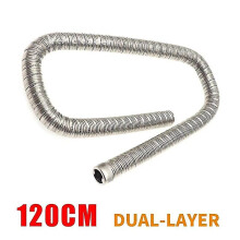 (120cm Dual-layer) Tubo de escape para calefacción de vehículos compatible con Planar Autoterm, conjunto de acero inoxidable, 300 cm de longitud.