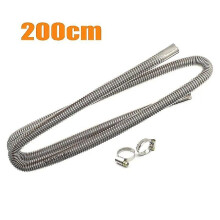 (200cm Length) Tubo de escape para calefacción de vehículos compatible con Planar Autoterm, conjunto de acero inoxidable, 300 cm de longitud.