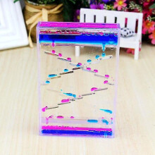 (purple blue) Öltropfer mit Auslaufschutz, quadratisches, verschiebbares Acryl-Flüssigkeitsdesign zur Stressreduzierung
