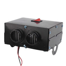 (12V) Calefactor para coche de 12 V y 1000 W con funcionamiento manual independiente y kit de montaje.