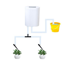 (2 heads) Automatic Irrigation Controller, 2/4/8 Head, No Faucet Needed for Garden Pots