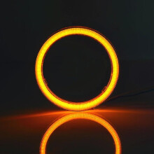 (Yellow, 90MM) Angel Eye -ajovalojen renkaat 60–120 mm, yhteensopiva 12 V:n sumuvalojen kanssa, 2 kpl:n sarja helppoon asennukseen