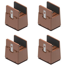(Brown, 5cm) Adjustable Furniture Feet Compatible with Sofa Bed 5-10cm Height Extenders Non-slip Wear-resistant 2 or 4 Pack
