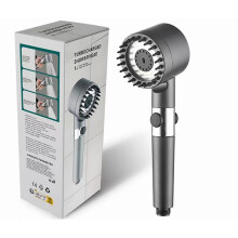 (Without Hose) High Pressure Shower Head with Water Filtration Cartridge and Adjustable Spray Modes