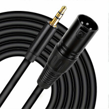 (196.85inch) Profesionálny kábel XLR samec-3,5 mm kompatibilný s audio rozhraniami, adaptér samec-samec s konštrukciou Ethernet Cat 7