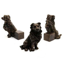 (Dog 02) Handmade Resin Pot Feet for Plant Pots, 3-Piece Set with Drainage & Air Circulation Design for Succulents Herbs