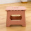 (Pink, S) Foldable Step Stool for Home, Kitchen Bathroom Use, Safe Rounded Corner Design, Portable 1