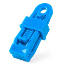 (Blue) Confezione da 10 clip per tenda, in plastica impermeabile e antivento, ideali per teloni da campeggio e verande.
