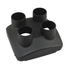 (5KW 4 Holes 42mm) Heater Vent Cover compatible with various vehicle models - Durable Black Plastic for Air Outlet Protection